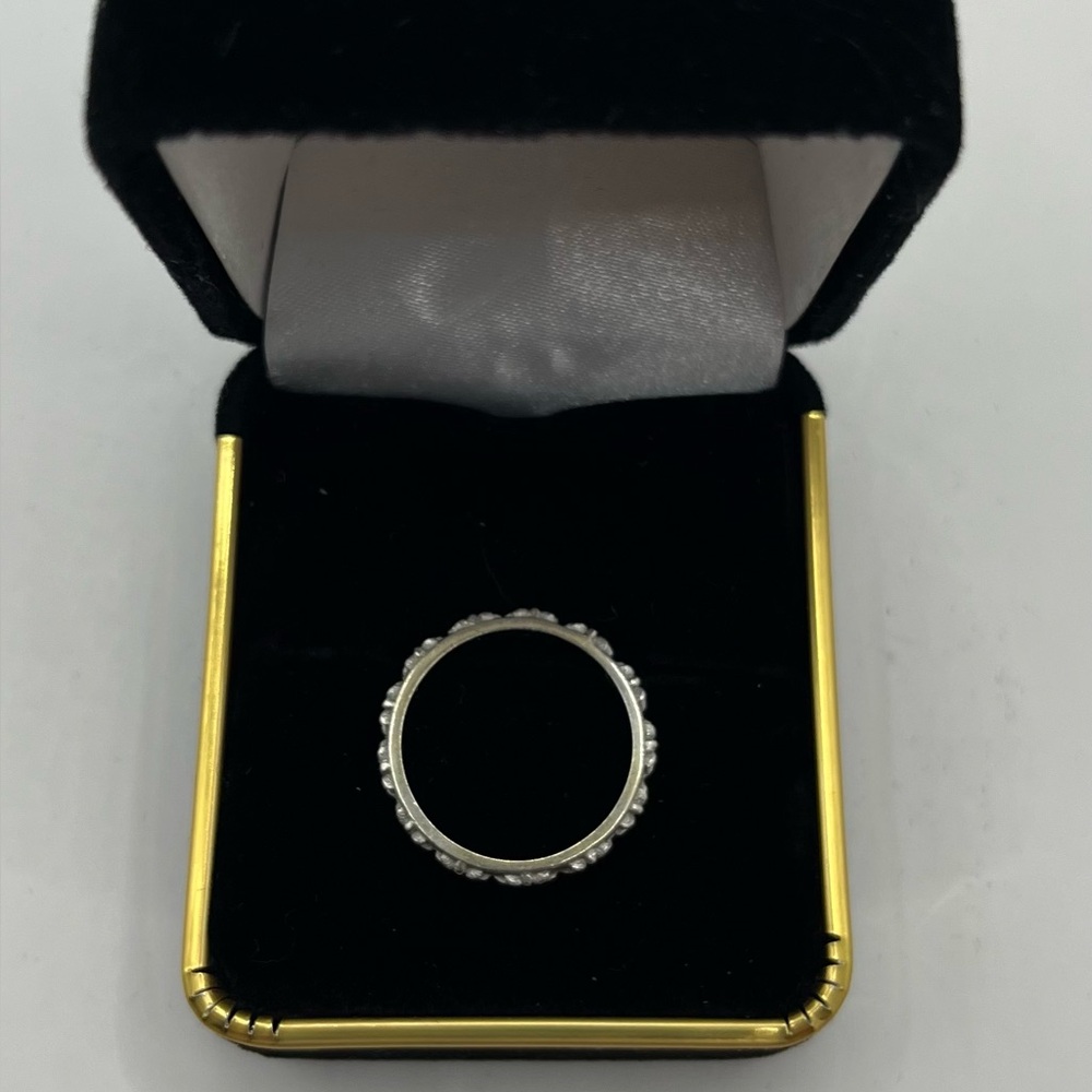 Hidalgo 18k White Gold Stack Ring - image 4